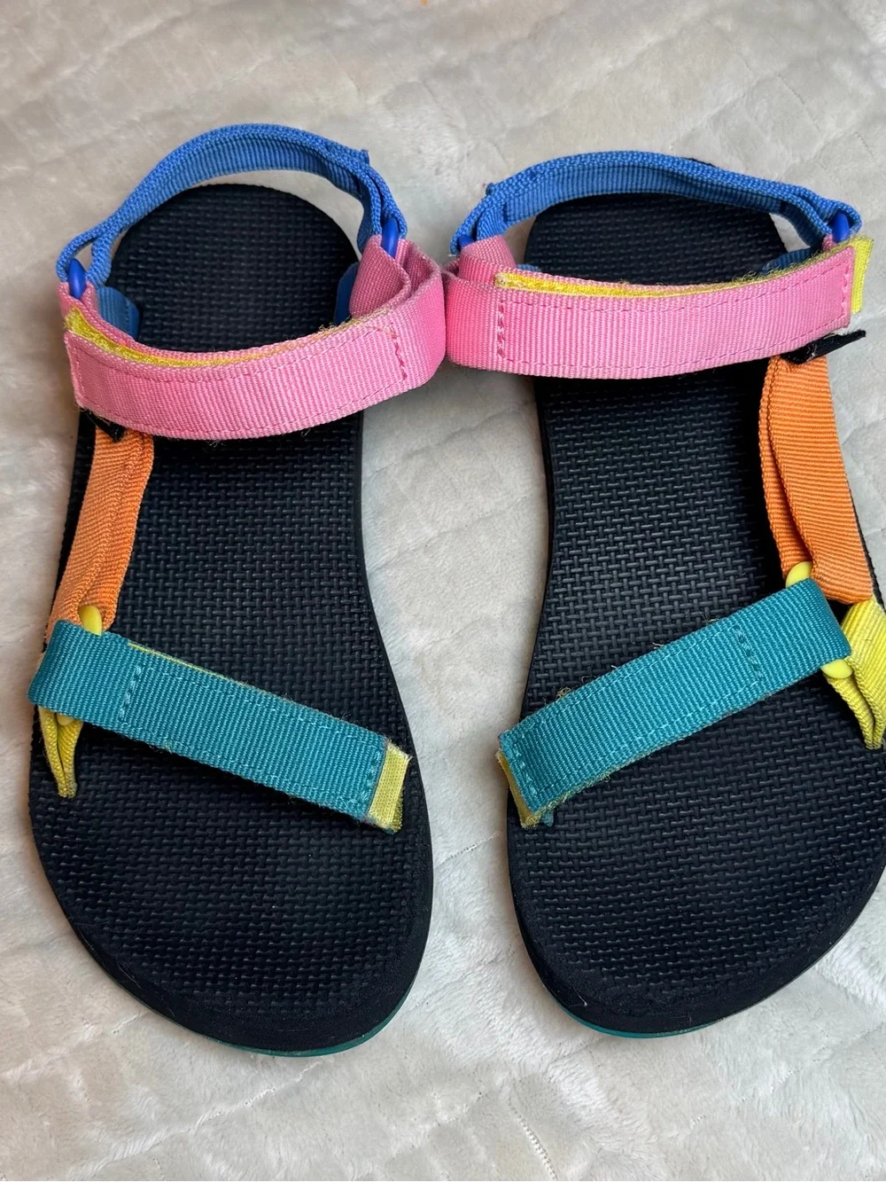 Teva Original Universal Kids 4 90s Multi Sport Sandals Colorblock - Picture 9 of 15